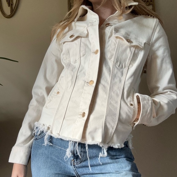 Liverpool White Denim Jacket - Picture 7 of 9